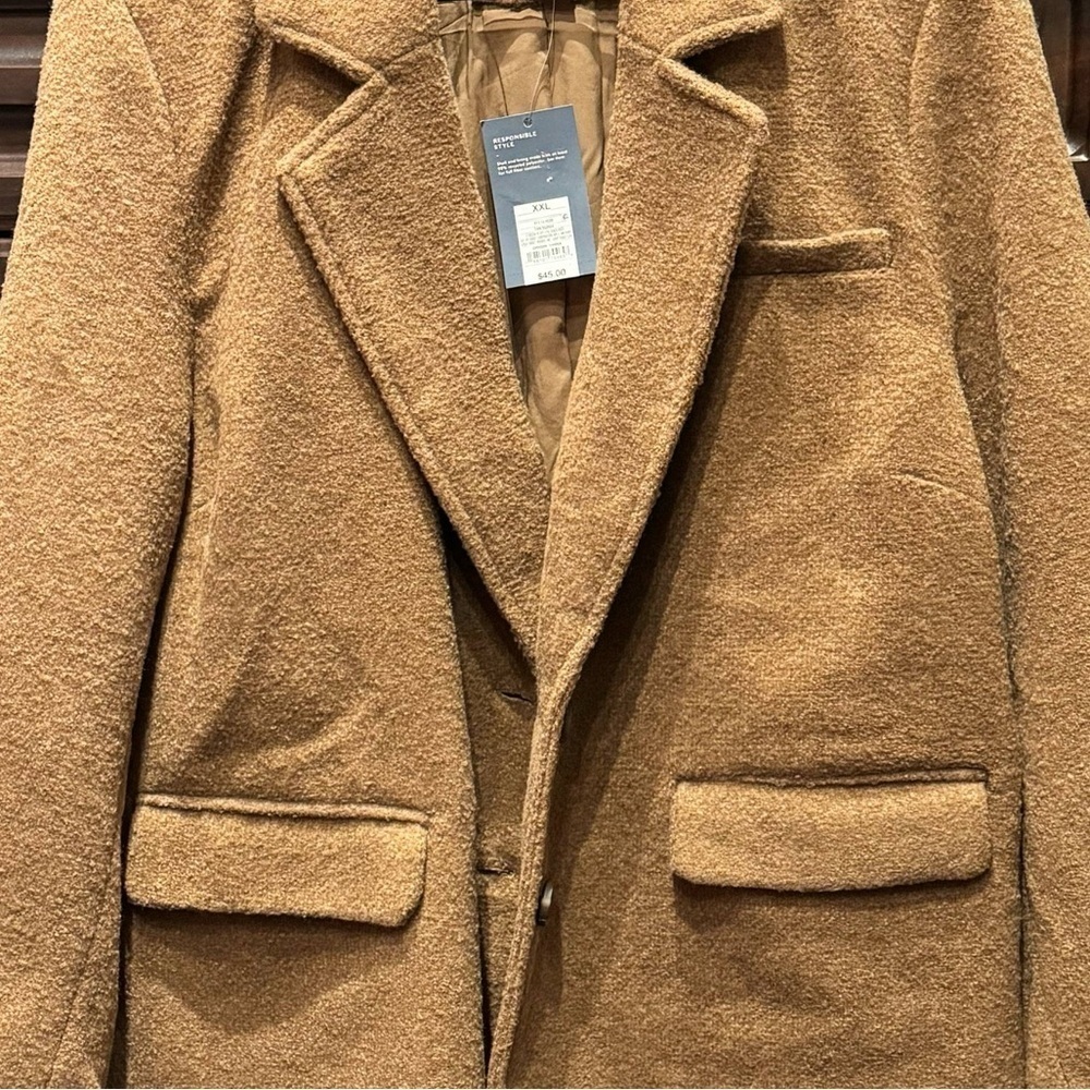 Universal threads Tan Blazer Coat 2XL - Picture 3 of 5
